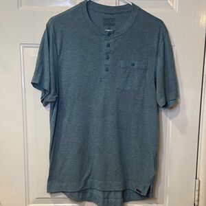 Patagonia Capilene Cool Trail Henley T Shirt Men’s Medium Teal Short Sleeve